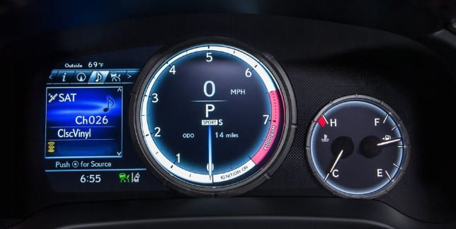 панель приборов обновленного lexus rx 300