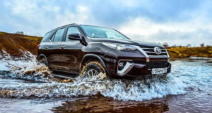 toyota fortuner 2018 заезд по воде